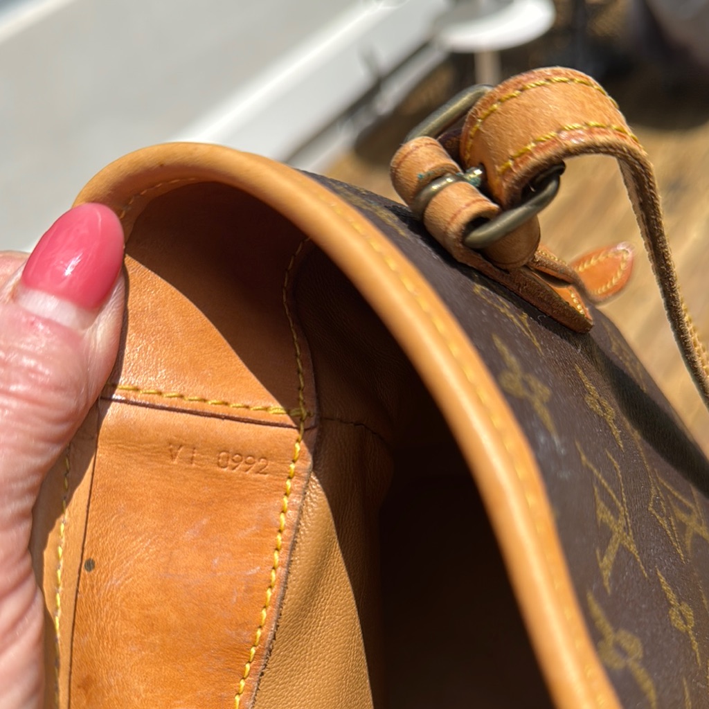 Authentic Brown And Tan Louis Vuitton Monogram Handbag.